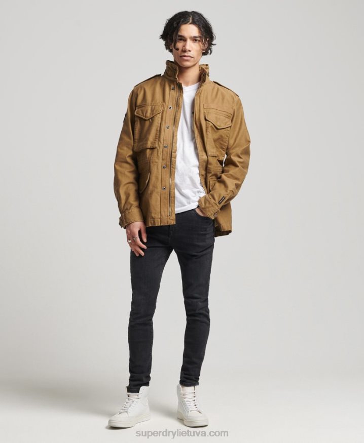 Superdry Vintage M65 Military Jacket Tan Men