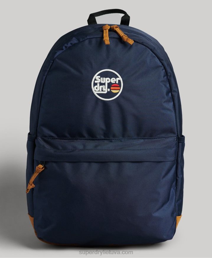 Superdry Vintage Micro Embroidered Montana Backpack Navy Women