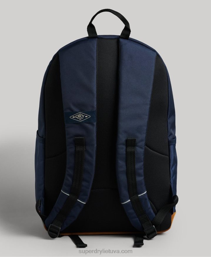 Superdry Vintage Micro Embroidered Montana Backpack Navy Women