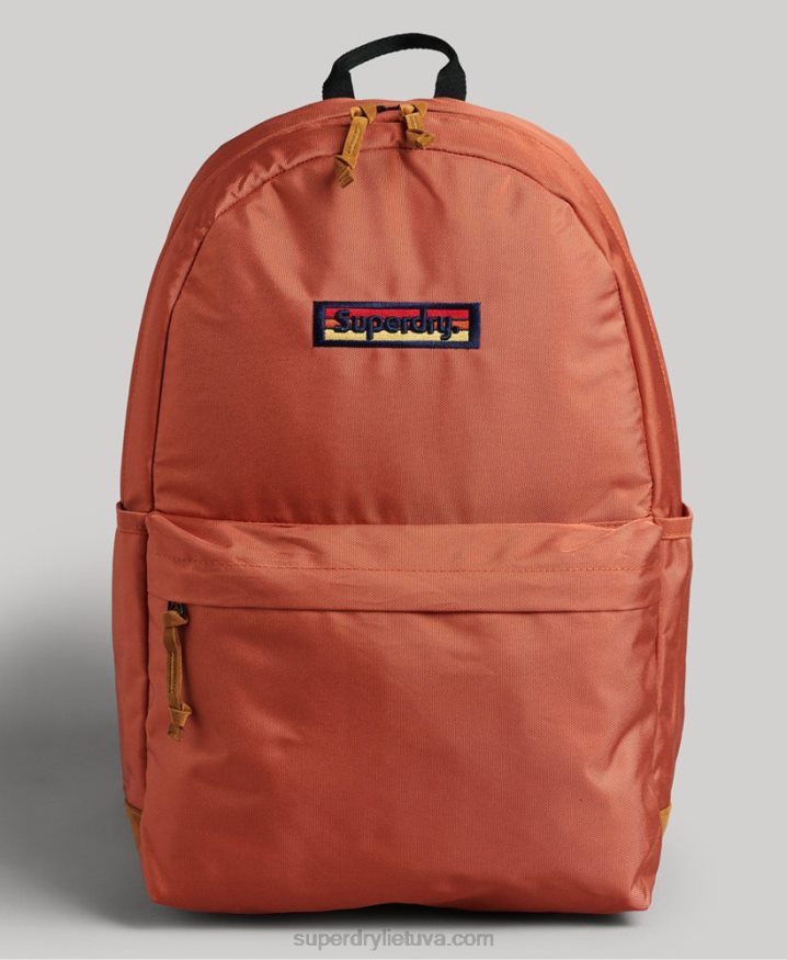 Superdry Vintage Micro Embroidered Montana Backpack Orange Women