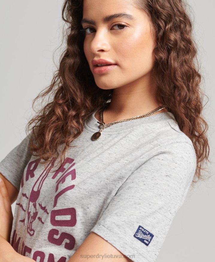 Superdry Vintage My Generation T-Shirt Grey Women