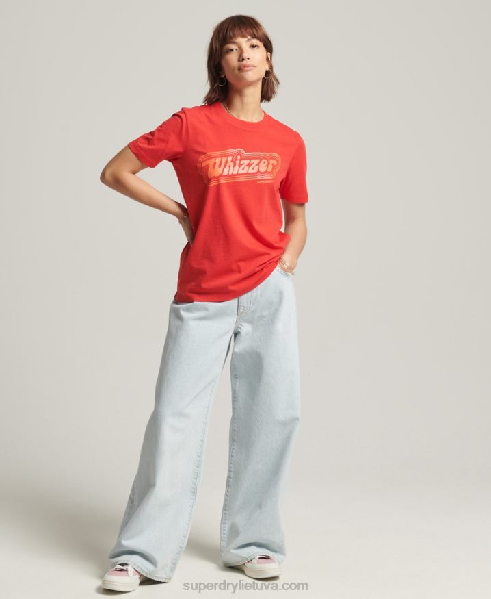 Superdry Vintage My Generation T-Shirt Red Women