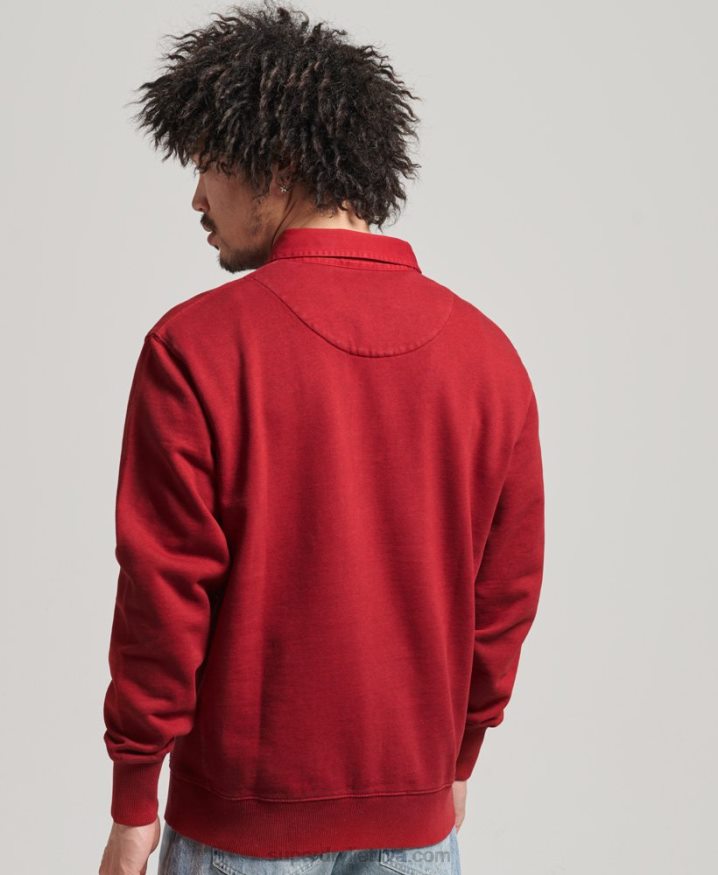 Superdry Vintage OD Rugby Sweatshirt Red Men