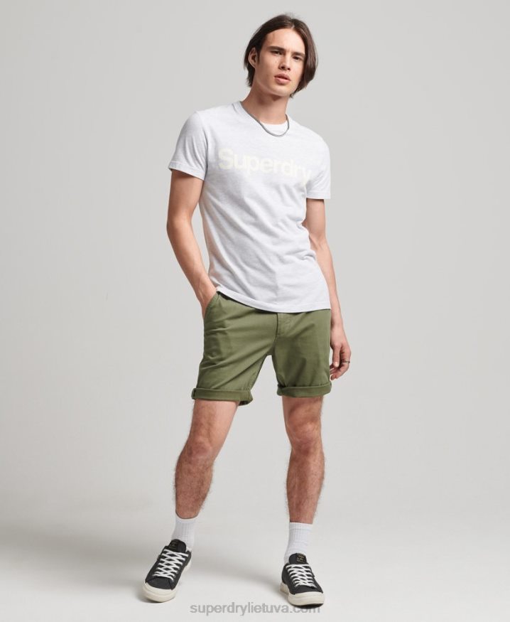 Superdry Vintage Officer Chino Shorts Khaki Men