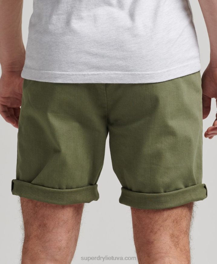 Superdry Vintage Officer Chino Shorts Khaki Men