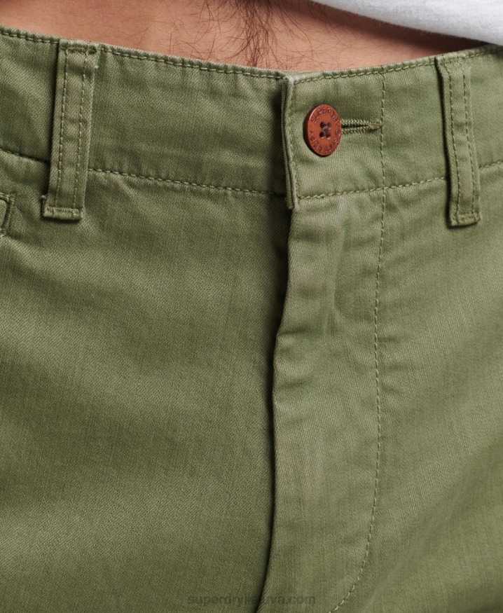 Superdry Vintage Officer Chino Shorts Khaki Men