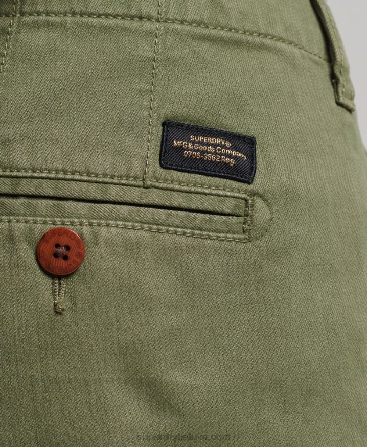 Superdry Vintage Officer Chino Shorts Khaki Men