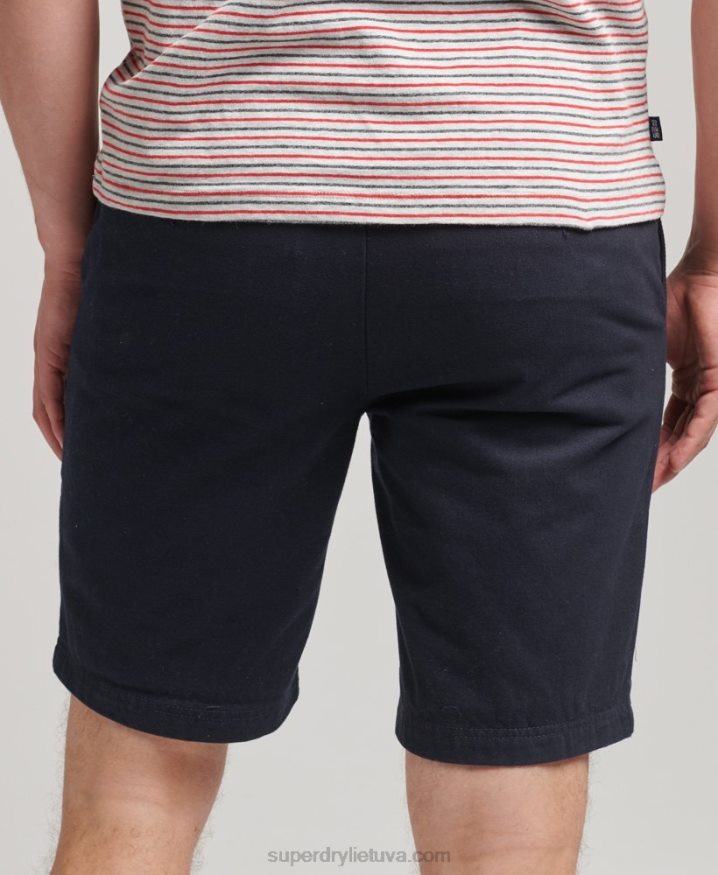 Superdry Vintage Officer Chino Shorts Navy Men