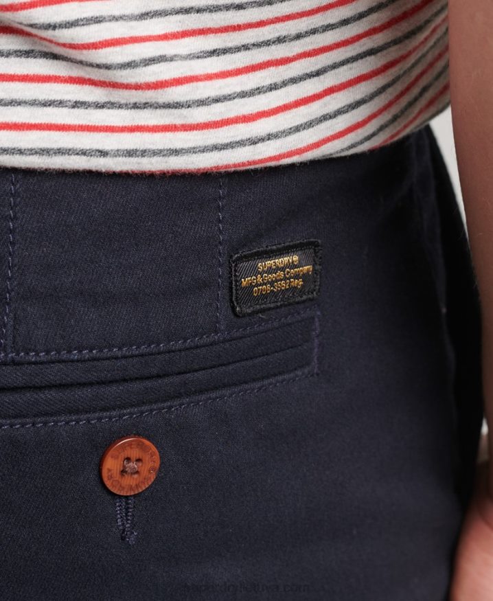 Superdry Vintage Officer Chino Shorts Navy Men