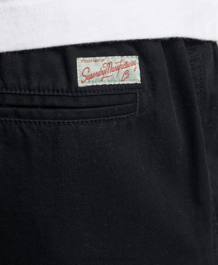 Superdry Vintage Overdyed Shorts Black Men