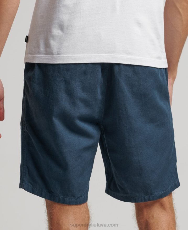 Superdry Vintage Overdyed Shorts Blue Men