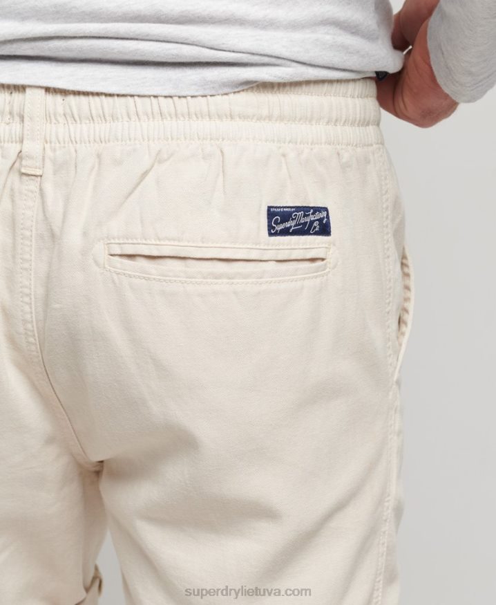 Superdry Vintage Overdyed Shorts Cream Men