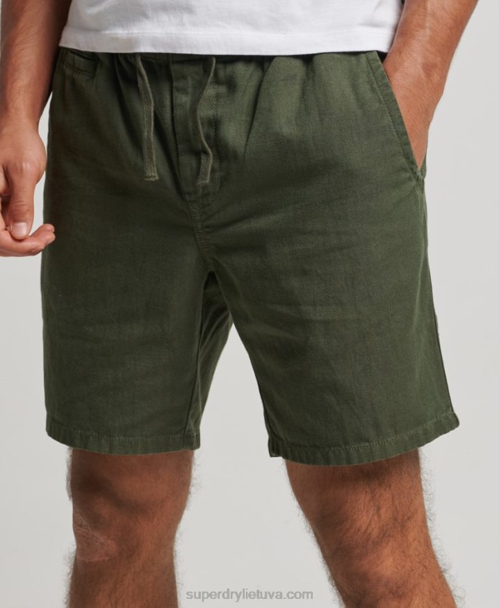 Superdry Vintage Overdyed Shorts Khaki Men