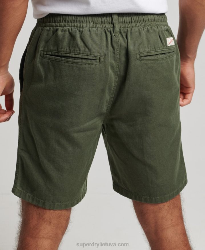 Superdry Vintage Overdyed Shorts Khaki Men