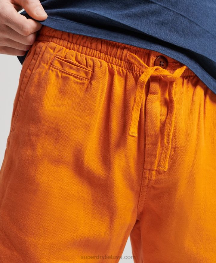 Superdry Vintage Overdyed Shorts Orange Men