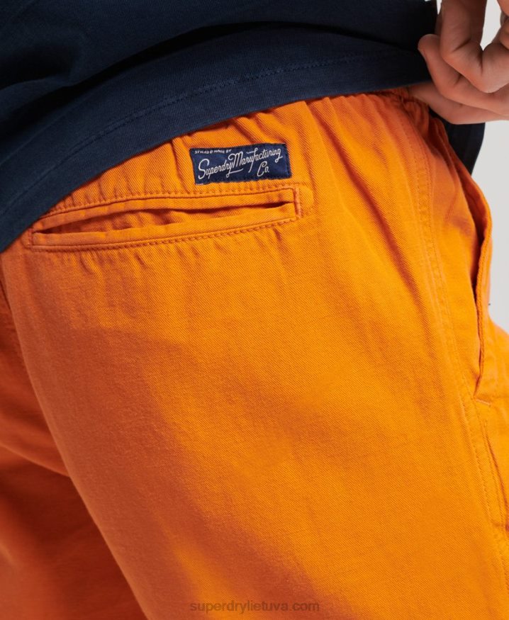 Superdry Vintage Overdyed Shorts Orange Men