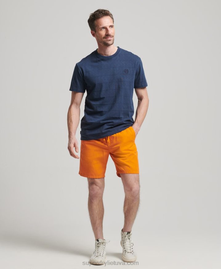 Superdry Vintage Overdyed Shorts Orange Men