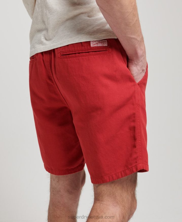 Superdry Vintage Overdyed Shorts Red Men