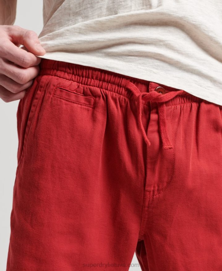 Superdry Vintage Overdyed Shorts Red Men