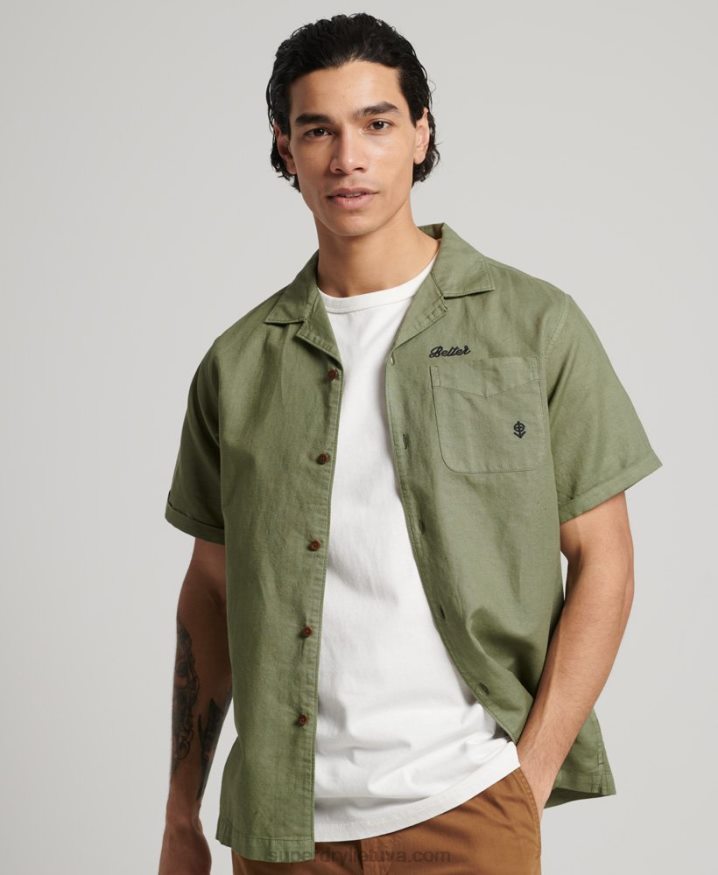 Superdry Vintage Resort Shirt Khaki Men