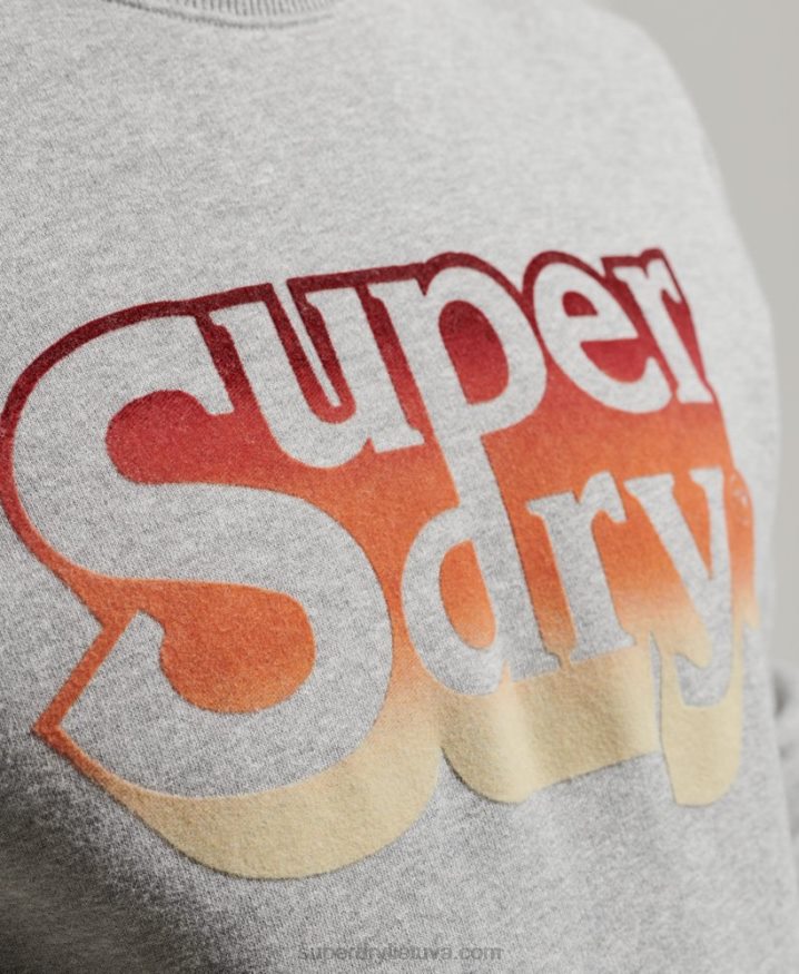 Superdry Vintage Shadow Crew Light Grey Men