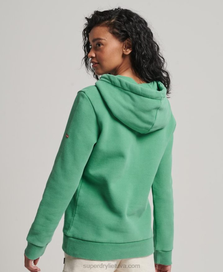 Superdry Vintage Shadow Hoodie Green Women