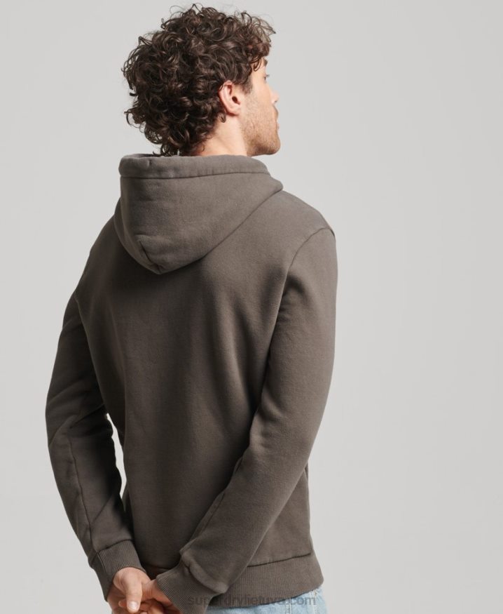 Superdry Vintage Shapers  Makers Hoodie Dark Grey Men