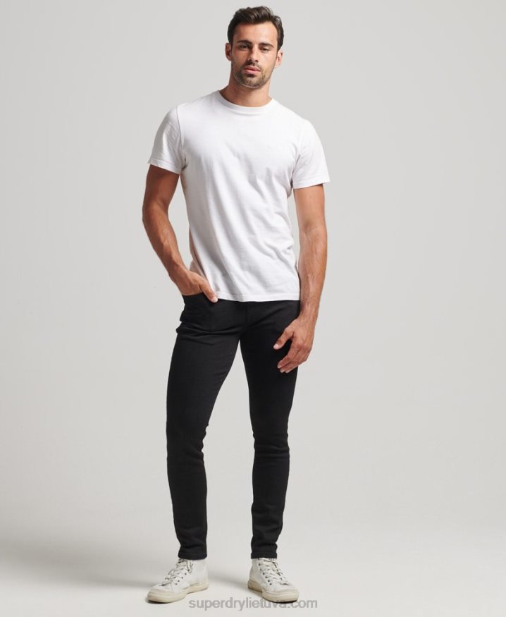 Superdry Vintage Skinny Jeans Black Men