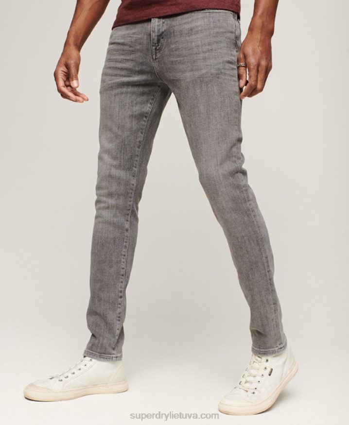 Superdry Vintage Skinny Jeans Grey Men