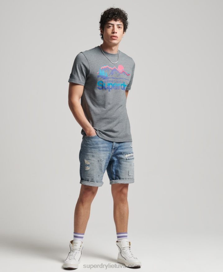 Superdry Vintage Straight Shorts Blue Men