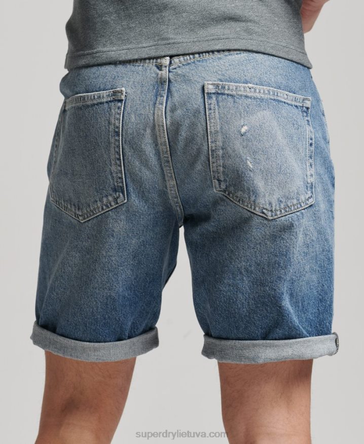 Superdry Vintage Straight Shorts Blue Men