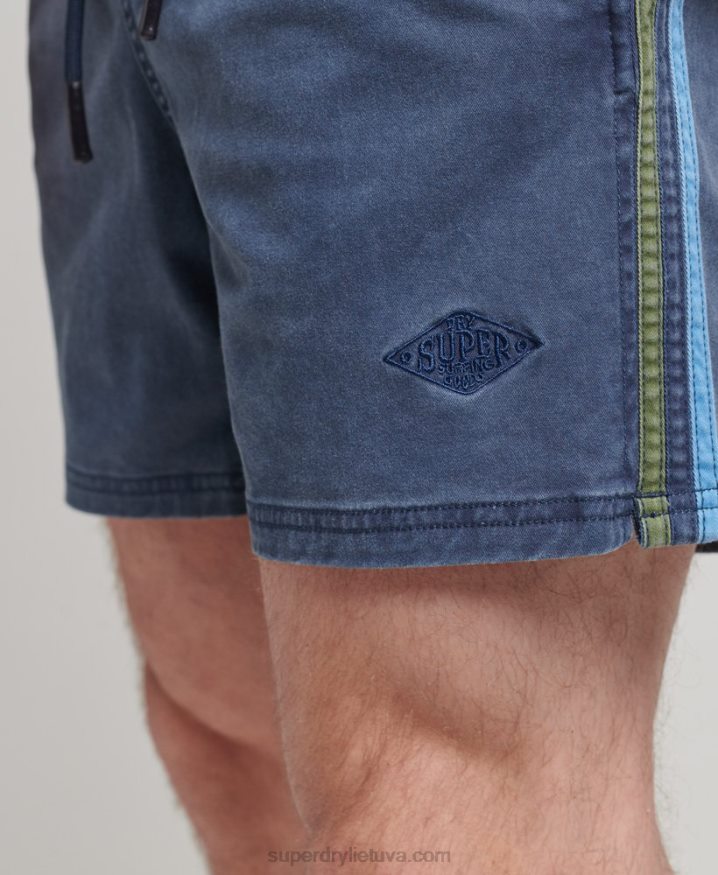 Superdry Vintage Stripe Shorts Navy Men