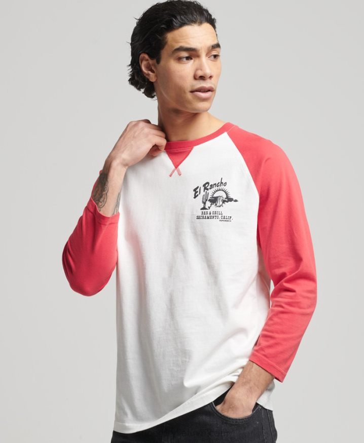 Superdry Vintage Surf Ranchero Top Red Men