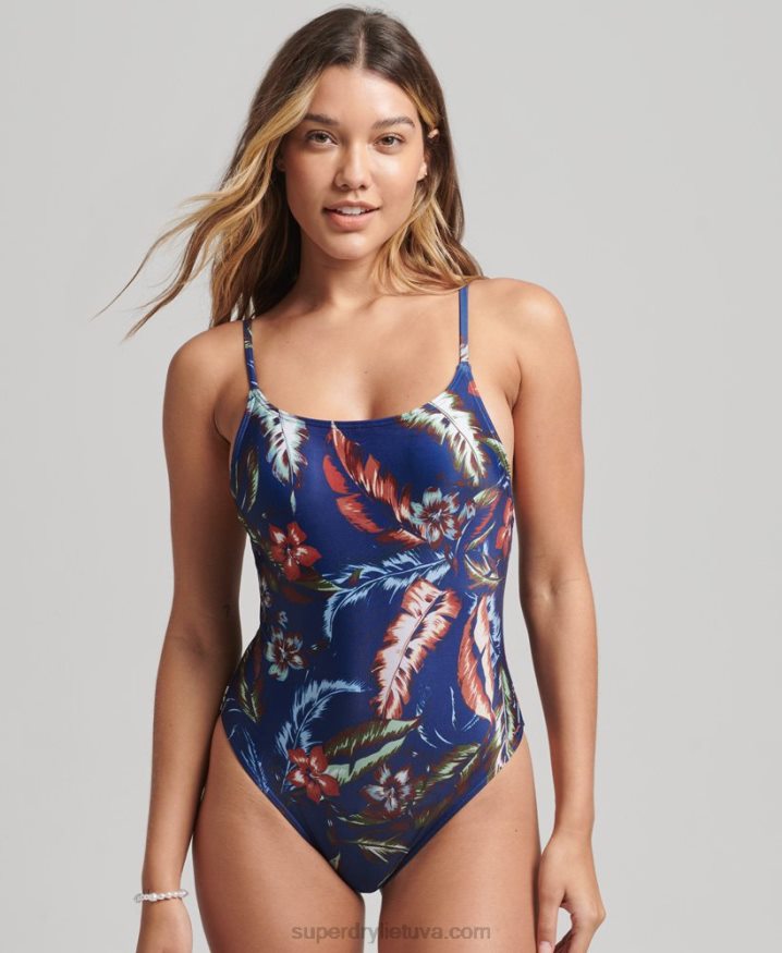 Superdry Vintage Surf Swimsuit Dark Blue Women