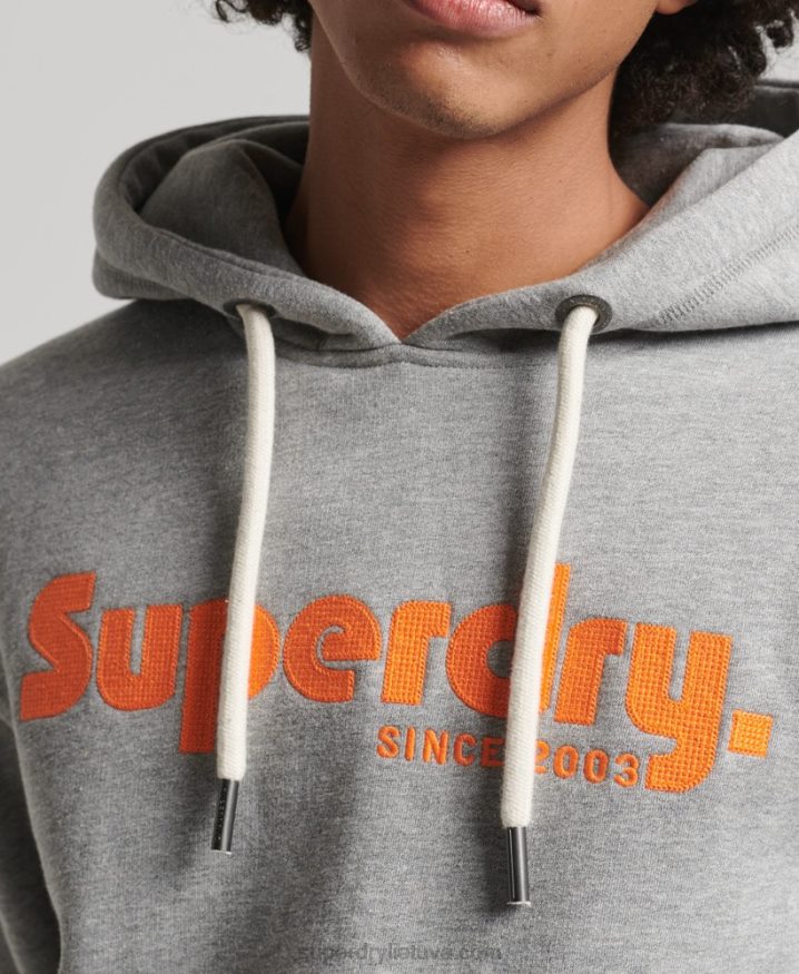 Superdry Vintage Terrain Classic Hoodie Light Grey Men