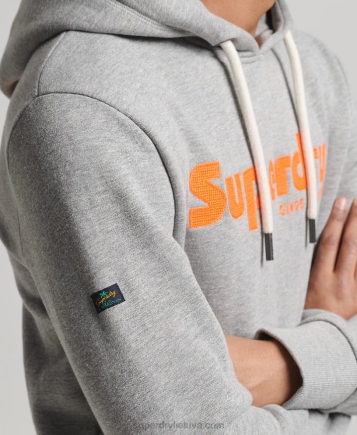 Superdry Vintage Terrain Classic Hoodie Light Grey Men