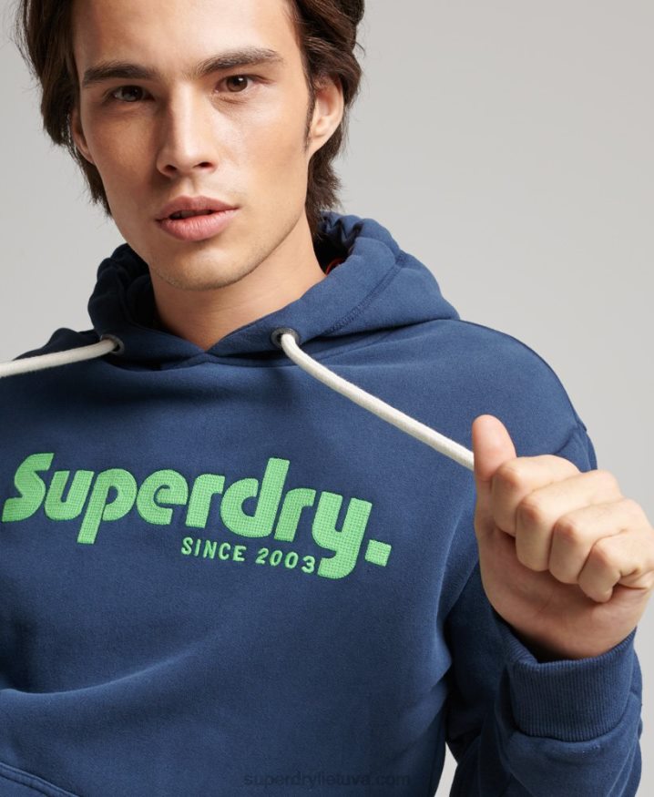 Superdry Vintage Terrain Classic Hoodie Navy Men