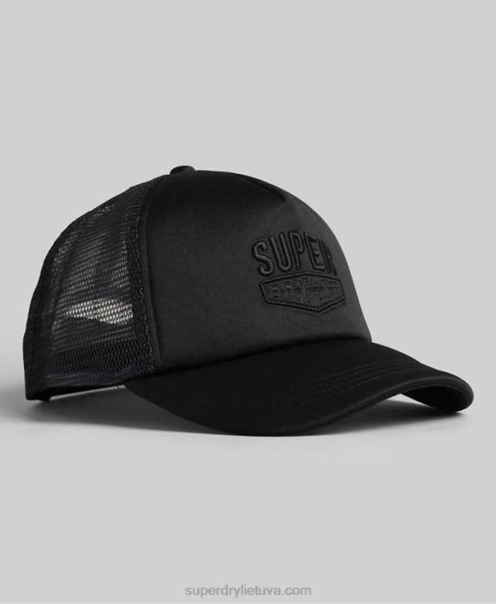 Superdry Vintage Trucker Cap Black Men