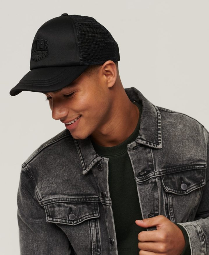 Superdry Vintage Trucker Cap Black Men