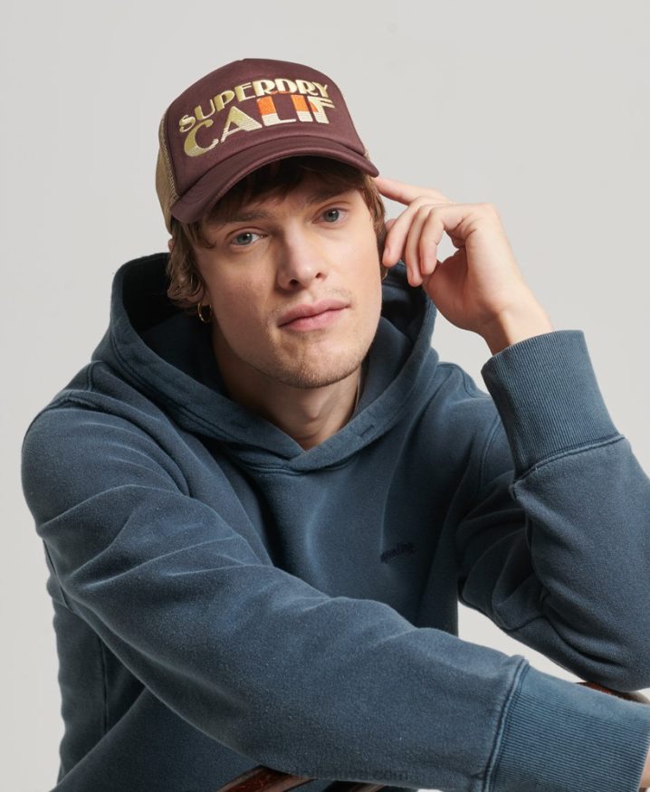 Superdry Vintage Trucker Cap Brown Men