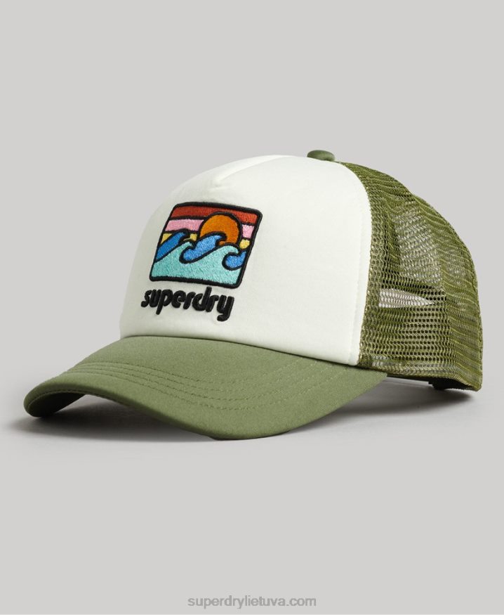 Superdry Vintage Trucker Cap Green Men