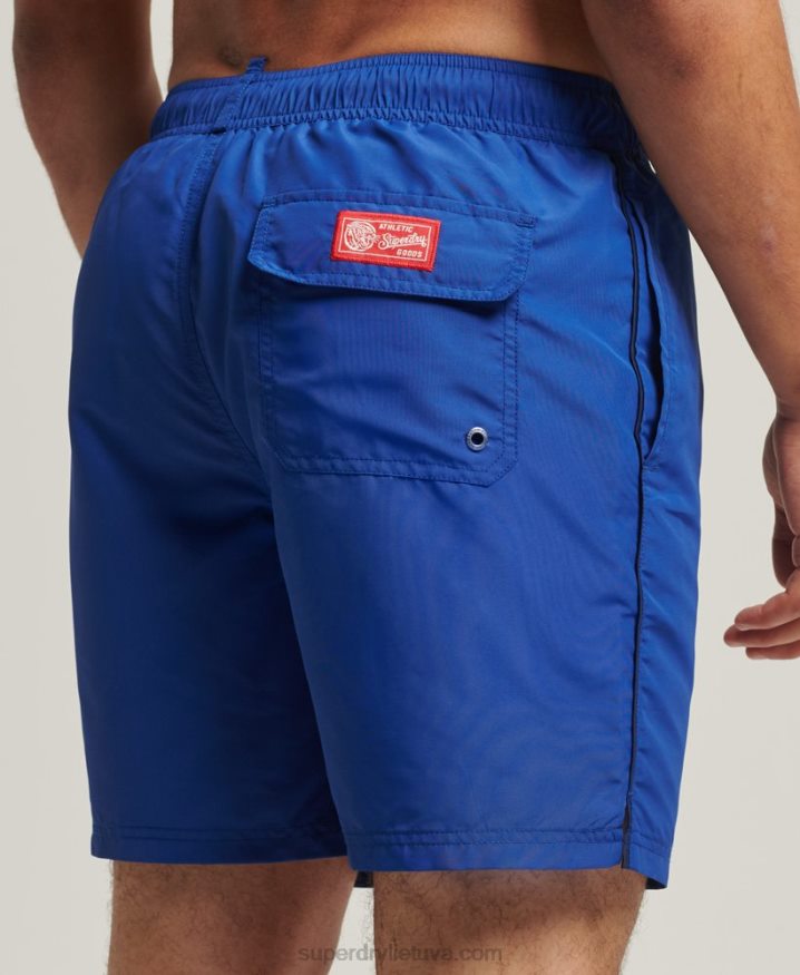 Superdry Vintage Varsity Recycled Swim Shorts Blue Men