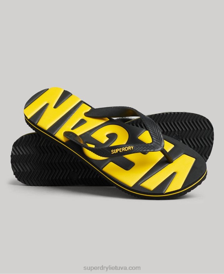 Superdry Vintage Vegan Classic Flip Flops Black Men