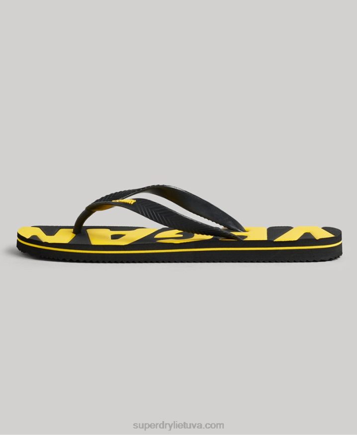 Superdry Vintage Vegan Classic Flip Flops Black Men