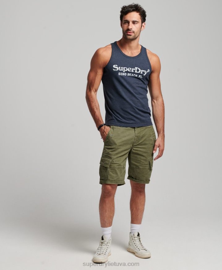 Superdry Vintage Venue Classic Vest Top Navy Men