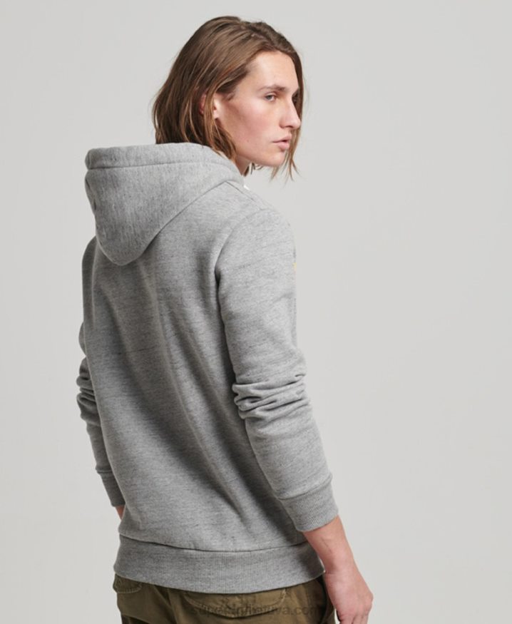 Superdry Vintage Venue Hoodie Grey Men