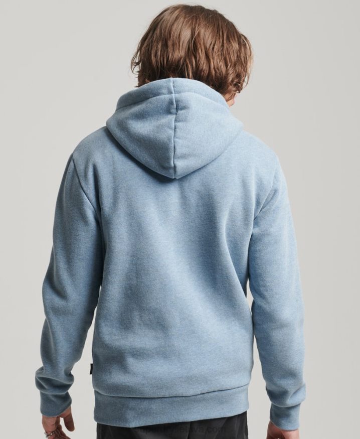 Superdry Vintage Venue Hoodie Light Blue Men