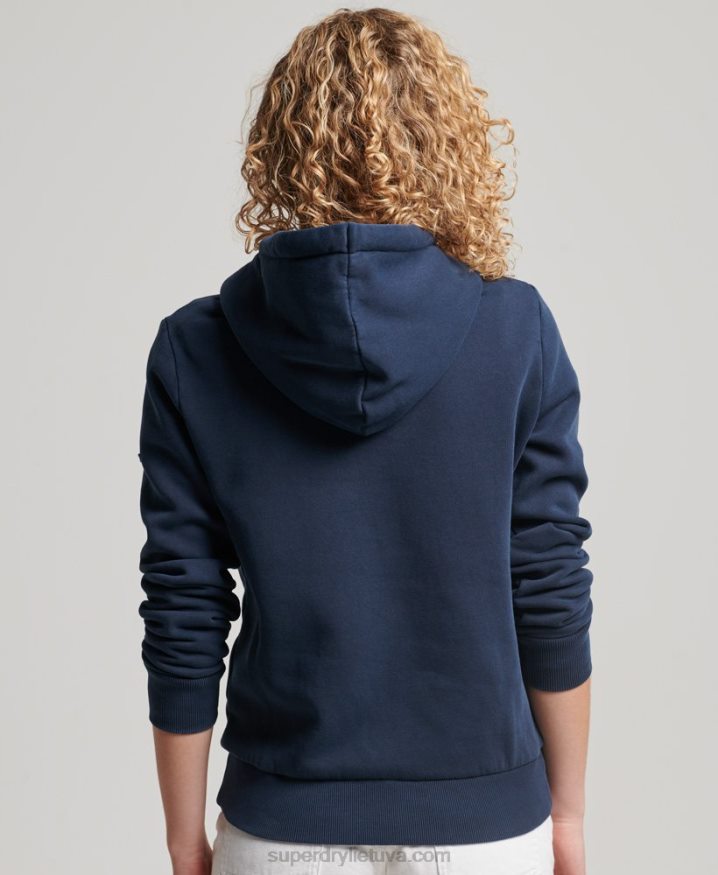 Superdry Vintage Venue Hoodie Navy Women