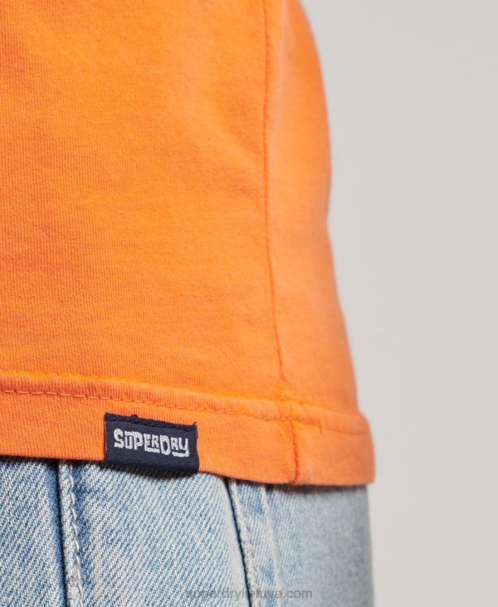 Superdry Vintage Venue Neon Vest Orange Men