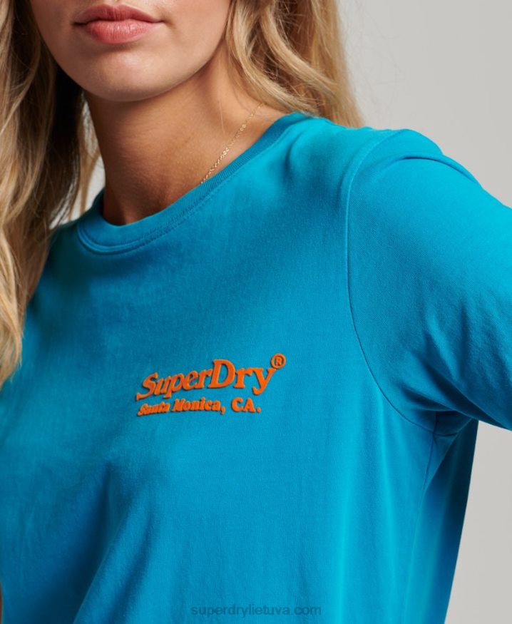 Superdry Vintage Venue T-Shirt Blue Women